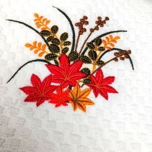 Embroidered Waffle Towel